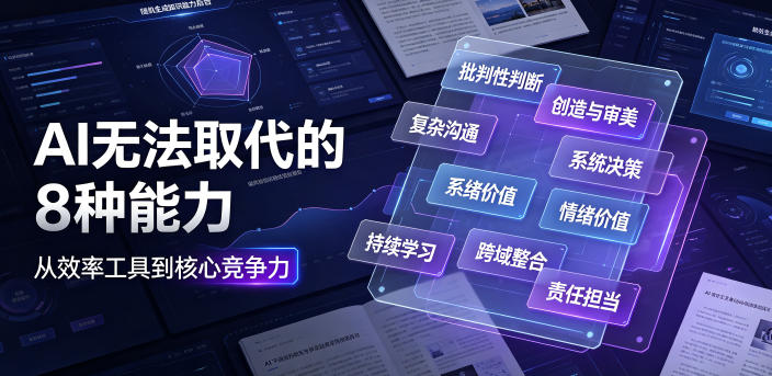 付费文章:AI无法取代的8种能力-墨痕微课