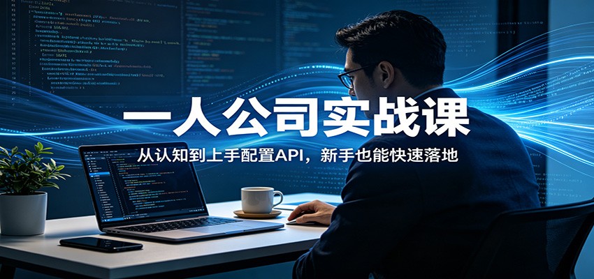 一人公司实战课:从认知到上手配置API,新手也能快速落地-墨痕微课