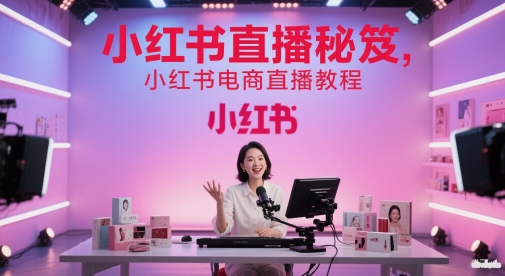 小红书直播秘笈，小红书电商直播教程-墨痕微课