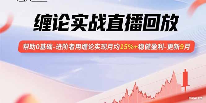 缠论实战直播回放:帮助0基础-进阶者用缠论实现月均15%+稳健盈利-更新9月-墨痕微课