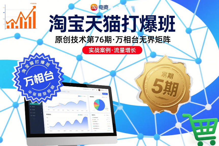淘宝天猫打爆班原创技术第76期，万相台无界矩阵-墨痕微课
