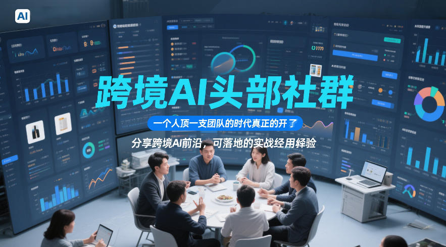 跨境AI头部社群，一个人顶一支团队的时代真正的开始了，分享跨境AI前沿，可落地的实战经验(更新6月19日)-墨痕微课