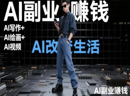 AI改变生活(Ai写作+AI绘画+Ai视频),AI副业挣钱-墨痕微课