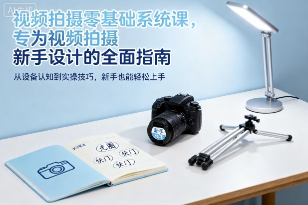 视频拍摄零基础系统课,专为视频拍摄新手设计的全面指南-墨痕微课