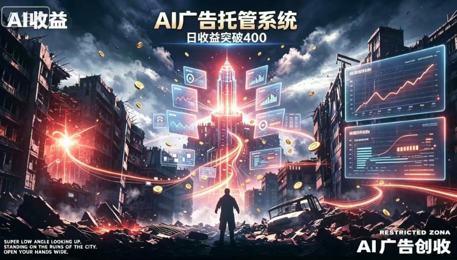 AI智能广告,全自动化运行,单日可达400+,小白新手0基础上手【揭秘】-墨痕微课