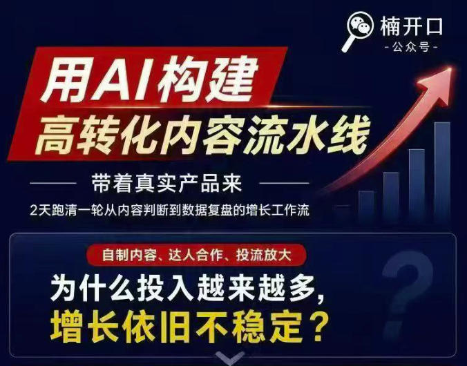 小红书AI内容生产2026年线下课完整现场还原版，用AI构建高转化内容流水线-墨痕微课