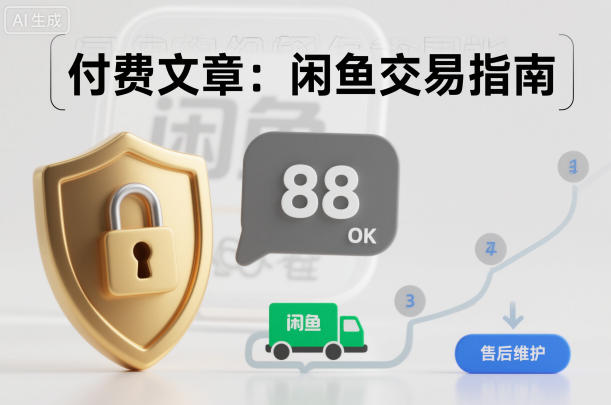 付费文章：闲鱼交易指南，怎么才能降低被坑被马扁的概率-墨痕微课