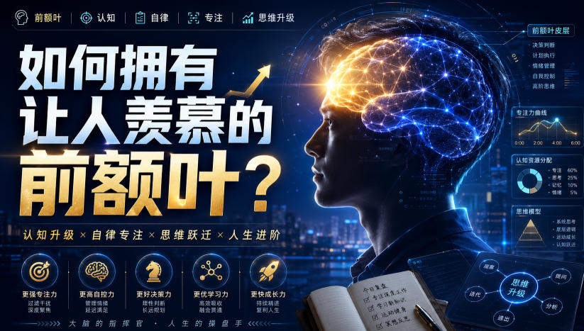 付费文:如何拥有让人羡慕的前额叶?-墨痕微课