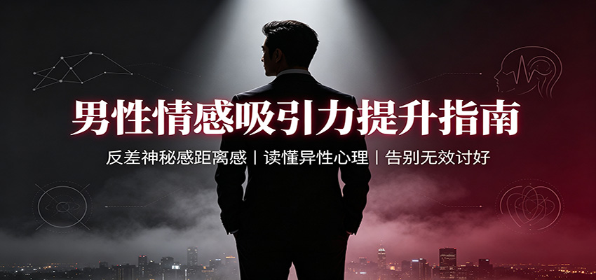 男性情感吸引力提升指南:反差神秘感距离感,读懂异性心理,告别无效讨好-墨痕微课