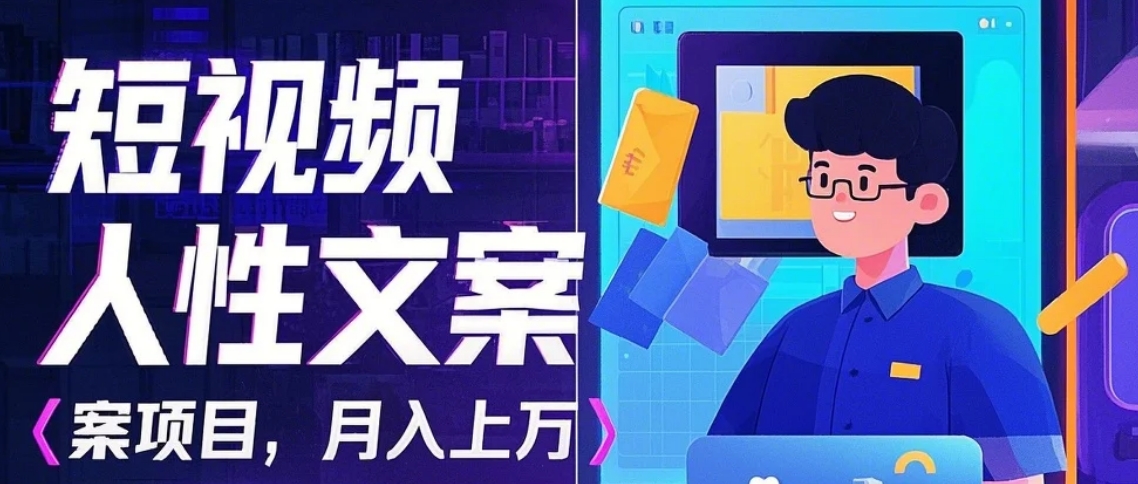 利用AI自动制作短视频人性文案项目:揭秘月入上万的精准流量变现秘籍-墨痕微课
