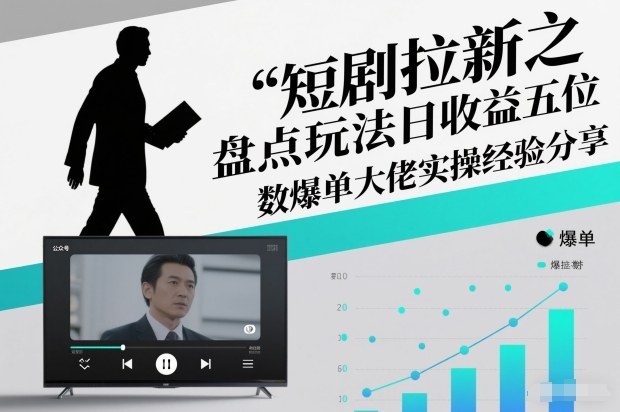 短剧拉新之盘点玩法日收益五位数爆单大佬实操经验分享-墨痕微课