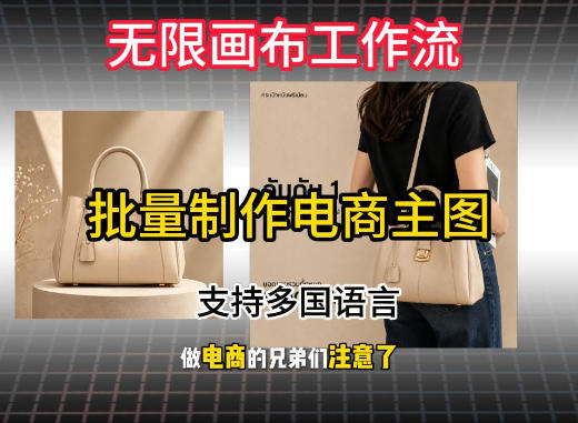 无限画布工作流搭建教程,一键电商主图批量制作,批量下载,支持多国语言-墨痕微课
