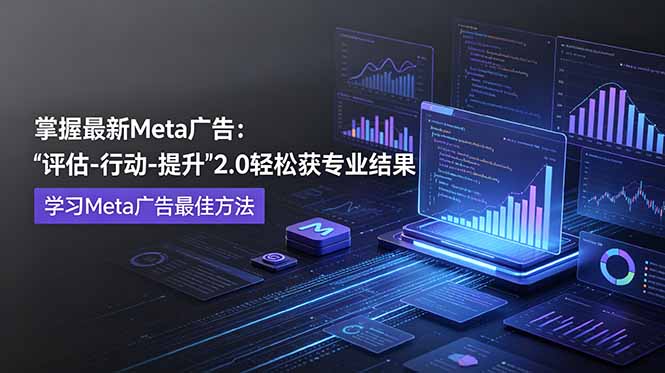 掌握最新的Meta广告，通过“评估-行动-提升”2.0版本轻松获得专业级结果。学习目前学习Meta广告的最佳方法-墨痕微课