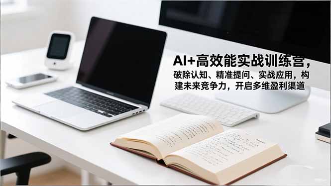 AI+高效能实战训练营，破除认知、精准提问、实战应用，构建未来竞争力，开启多维盈利渠道-墨痕微课