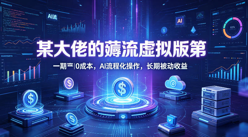 某大佬的薅流虚拟版第一期丨0成本，AI流程化操作，长期被动收益-墨痕微课
