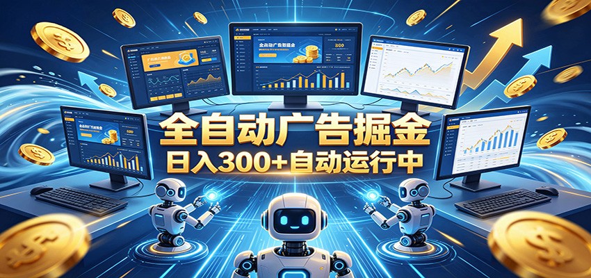 自动广告G机,日入300+,正规平台,广告浏览获益,时间自由,适合各类人群日常增收-墨痕微课