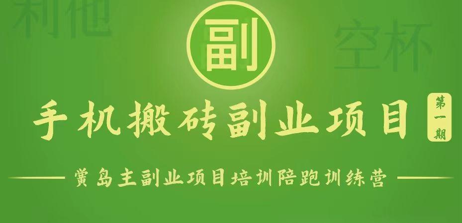 手机搬砖小副业项目训练营1.0,能用手机做的简单小副业-墨痕微课