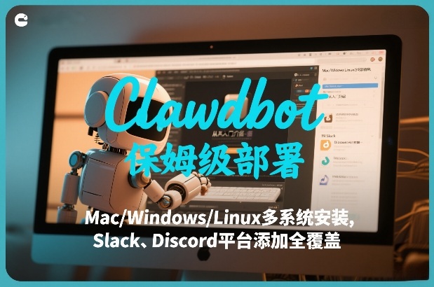 Clawdbot保姆级部署，从入门介绍、Mac/Windows/Linux多系统安装，到Slack、Discord平台添加全覆盖-墨痕微课