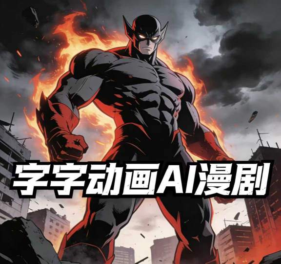 字字动画AI漫剧2026年第1期系统课程，小白看完就能学会实操的漫剧课，单人月收1-3W-墨痕微课