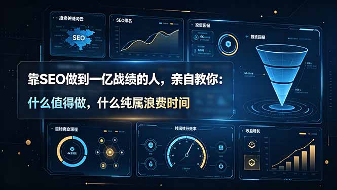 靠SEO做到一亿战绩的人,亲自教你:什么值得做,什么纯属浪费时间【原创双语字幕】-墨痕微课
