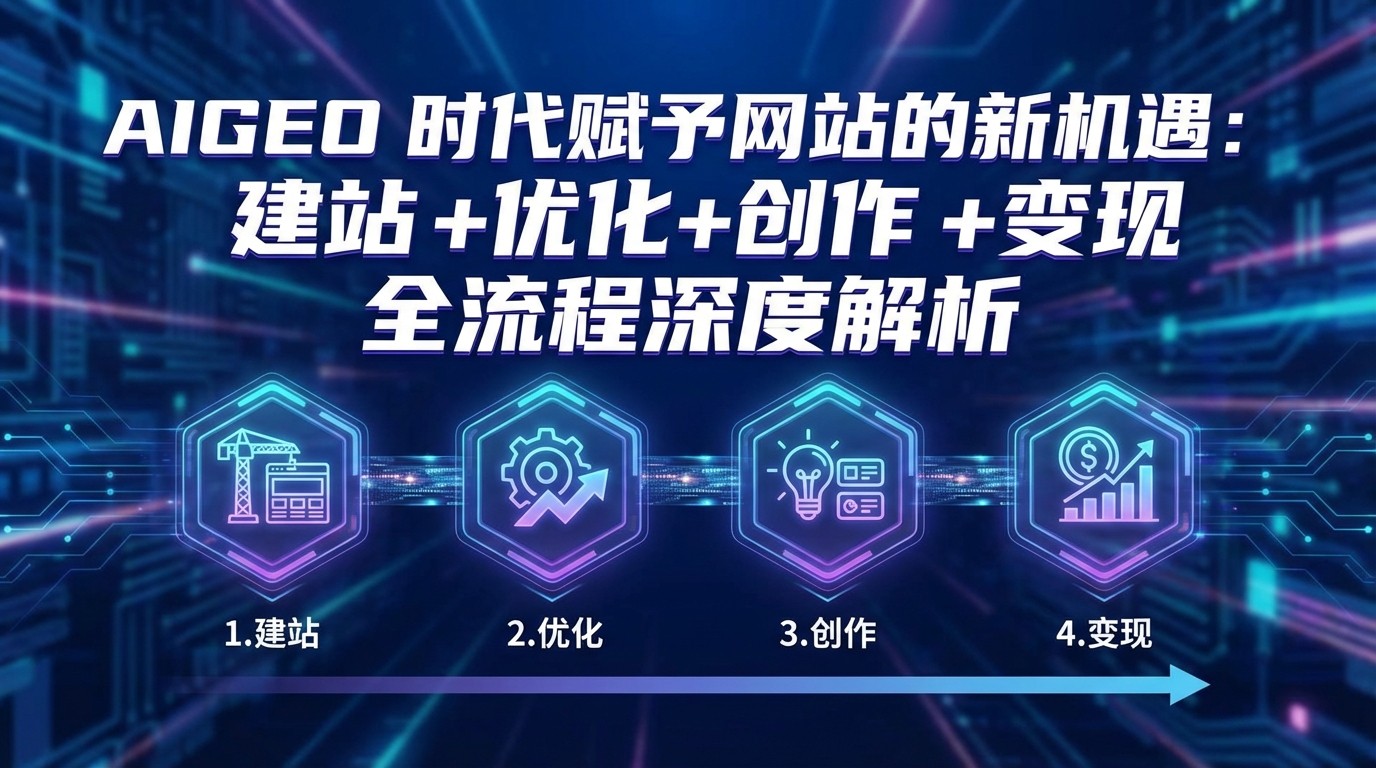 AIGEO+时代赋予网站的新机遇：建站+优化+创作+变现+全流程深度解析-墨痕微课