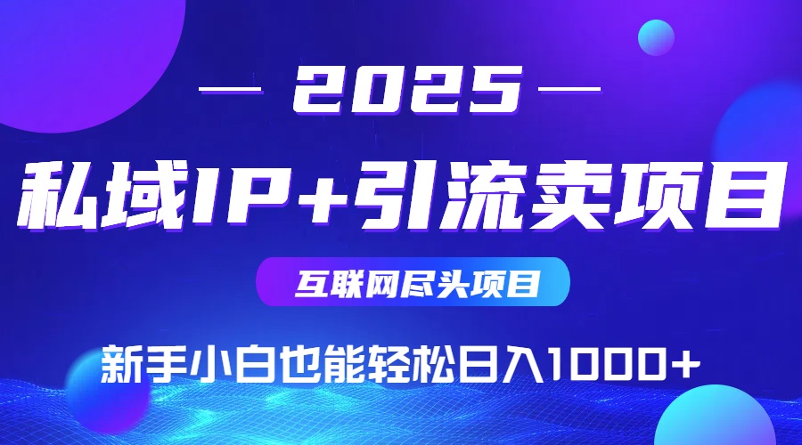 私域IP+卖项目,普通人小白也能轻松实现日入1000+-墨痕微课