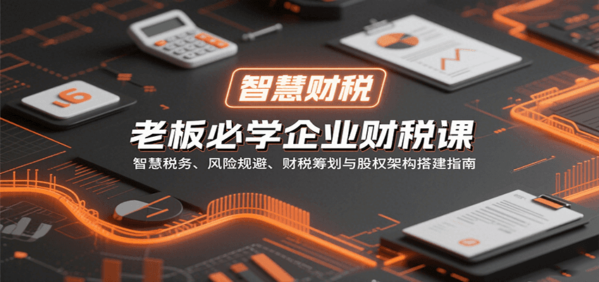 老板必学企业财税课:智慧税务、风险规避、财税筹划与股权架构搭建指南-墨痕微课
