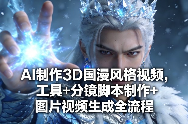 AI制作3D国漫风格视频，工具+分镜脚本制作+图片视频生成全流程-墨痕微课