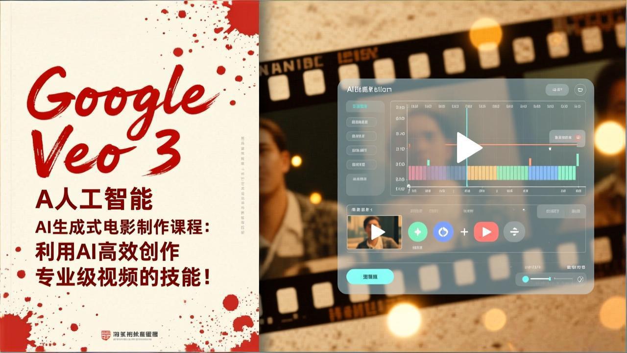 Google Veo 3人工智能AI生成式电影制作课程：利用AI高效创作专业级视频的技能！-墨痕微课
