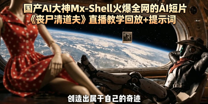 国产AI大神Mx-Shell火爆全网的AI短片《丧尸清道夫》直播教学回放+提示词-墨痕微课