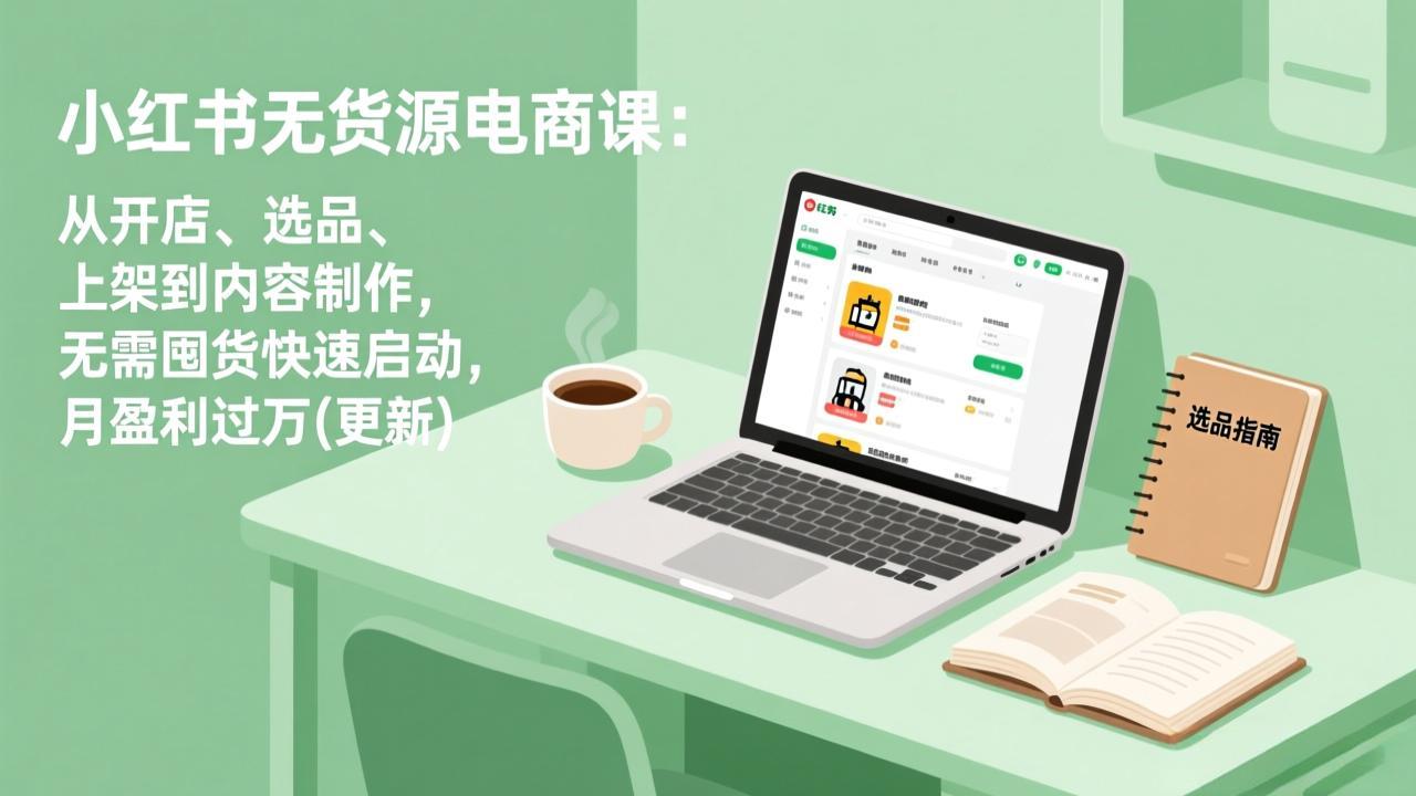 小红书无货源电商课(7月更新-墨痕微课