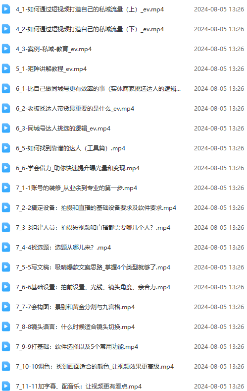 图片[2]-实体店老板获客特训营：认知、定位、文案、矩阵、直播、AI等(72节-墨痕微课