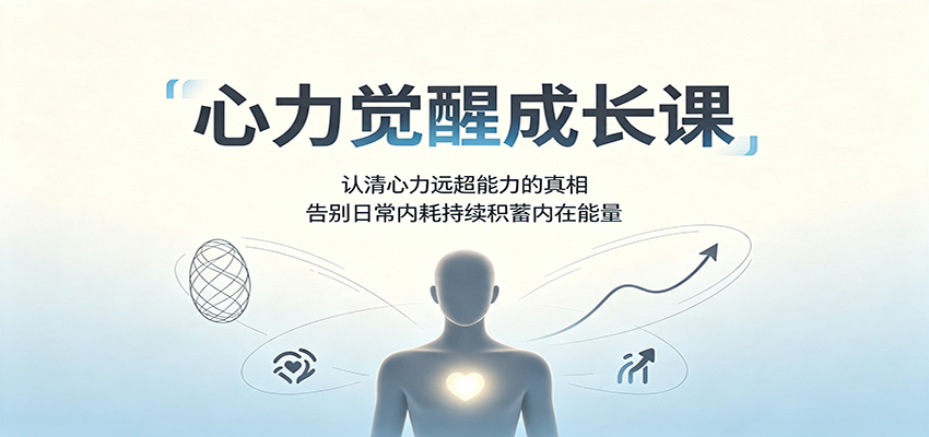 心力觉醒成长课：认清心力远超能力的真相，告别日常内耗持续积蓄内在能量-墨痕微课