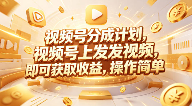 视频号分成计划，599元众筹的Red团队课程，视频号上发发视频，即可获取收益，操作简单-墨痕微课