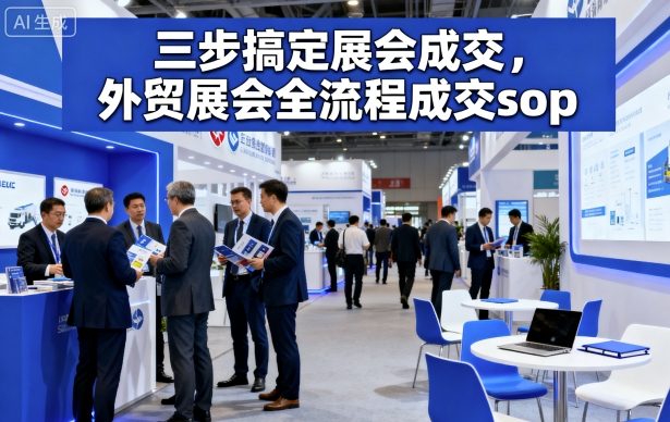 三步搞定展会成交,外贸展会全流程成交sop-墨痕微课