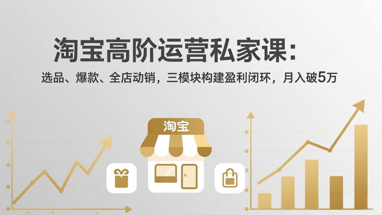 淘宝高阶运营私家课(更新26年4月-墨痕微课