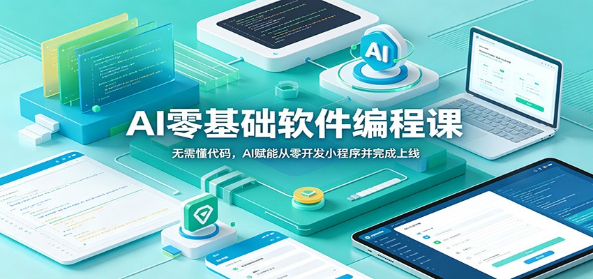 AI零基础软件编程课：无需懂代码，AI赋能从零开发小程序并完成上线-墨痕微课