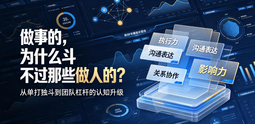 付费文章：做事的，为什么斗不过那些做人的？-墨痕微课