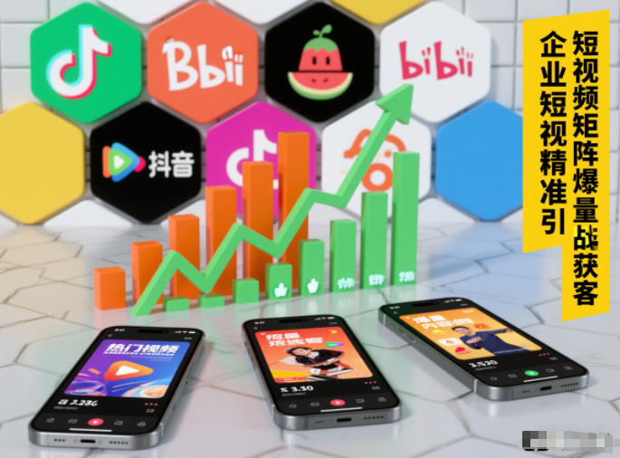 企业短视频精准引流矩阵获客，短视频矩阵爆量战法-墨痕微课