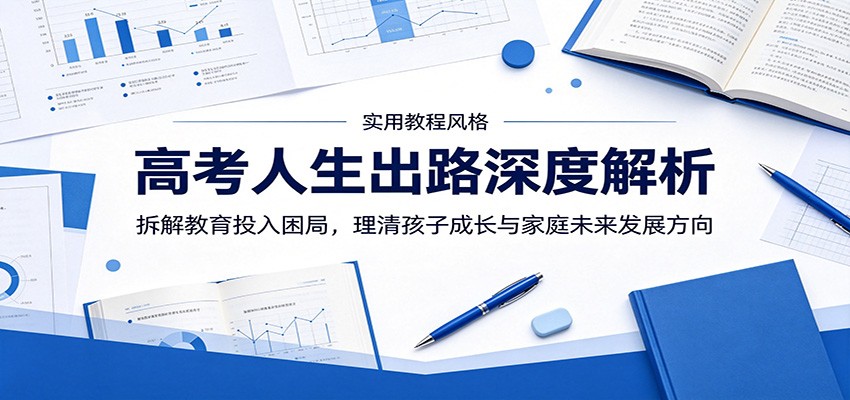 高考人生出路深度解析:拆解教育投入困局,理清孩子成长与家庭未来发展方向-墨痕微课