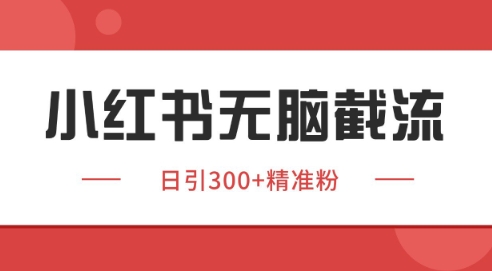 小红书截流同行客源,独家野路子获客玩法 日引200+暴力获客【揭秘】-墨痕微课