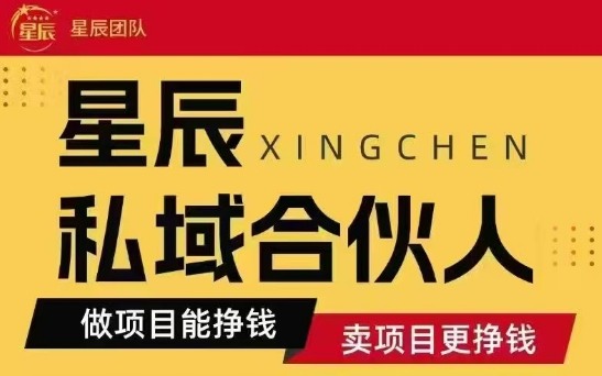 全网首发星辰私域项目合集,最新实操玩法,短期快速实现变现-墨痕微课