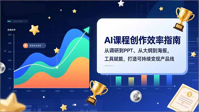 AI课程创作效率指南，从调研到PPT、从大纲到海报，工具赋能，打造可持续变现产品线-墨痕微课