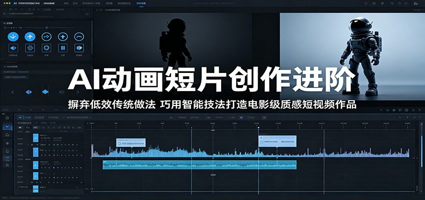 AI动画短片创作进阶:摒弃低效传统做法,巧用智能技法打造电影级质感短视频作品-墨痕微课