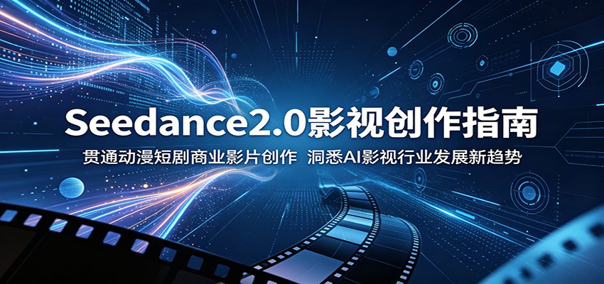 Seedance2.0影视创作指南:贯通动漫短剧商业影片创作,洞悉AI影视行业发展新趋势-墨痕微课