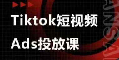 Ads视频投放课,tiktok短视频广告投放课-墨痕微课