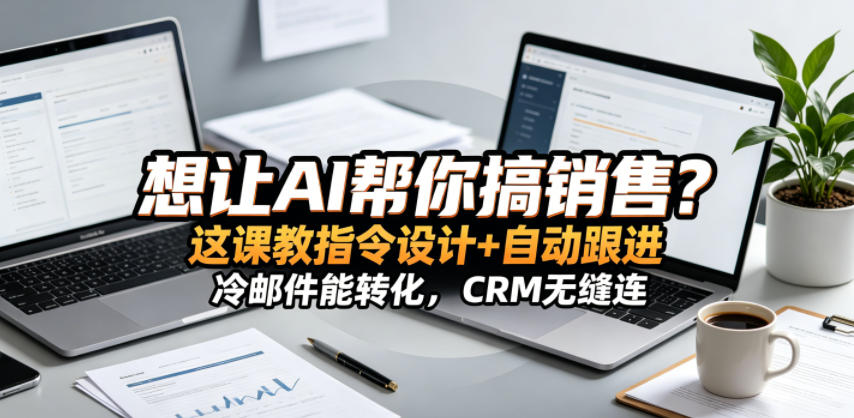 想让AI帮你搞销售?这课教指令设计+自动跟进,冷邮件能转化,CRM无缝连!【原创双语字幕】-墨痕微课