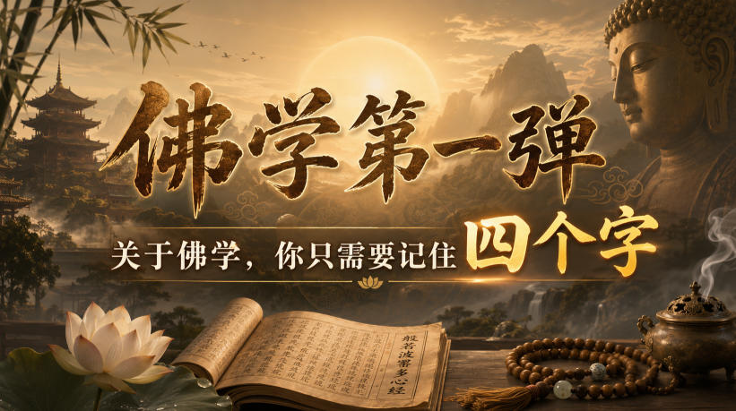 付费文章:佛学第一弹,关于佛学,你只需要记住四个字-墨痕微课