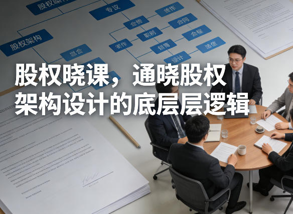 股权晓课,通晓股权架构设计的底层逻辑-墨痕微课