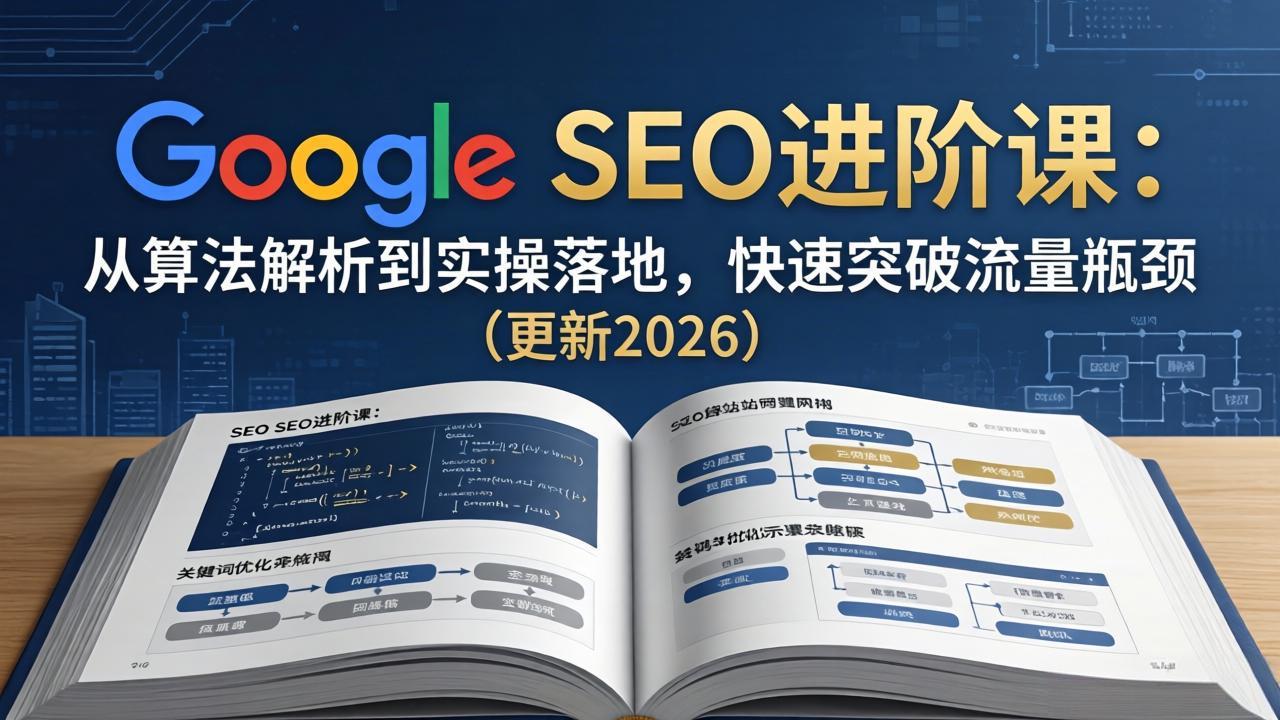 Google SEO进阶课：从算法解析到实操落地，快速突破流量瓶颈(更新2026-墨痕微课